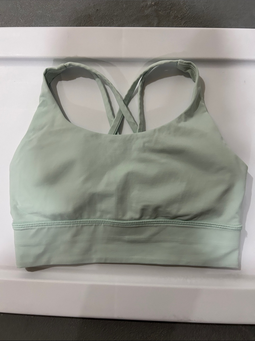 lululemon athletica Mint Green Cross-Back Sports Bra